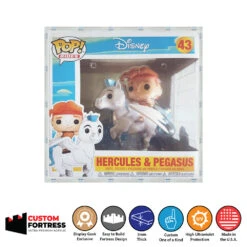 Custom Acrylic Hard Case For POP RIDES HERCULES & PEGASUS #43 Funko Pop Grail Boxes (3mm Thick, UV Resistant) Fits 8.25h X 8.5w X 7d