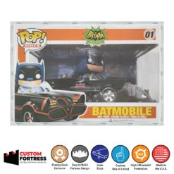 Custom Acrylic Hard Case For POP RIDES SMALL Funko Pop Grail Boxes (3mm Thick, UV Resistant) Fits 6.5h X 9.75w X 7.25d