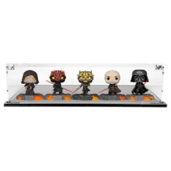 Custom Acrylic Display Case For RED SABER SERIES Funko Pop Out Of Box Complete Set (3mm Thick, UV Resistant)