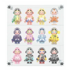 Custom Acrylic Wall Mount Display For POP MART Mega Space Molly 100% Figures (3mm Thick, UV Resistant) 12h X 11w X 3.5d