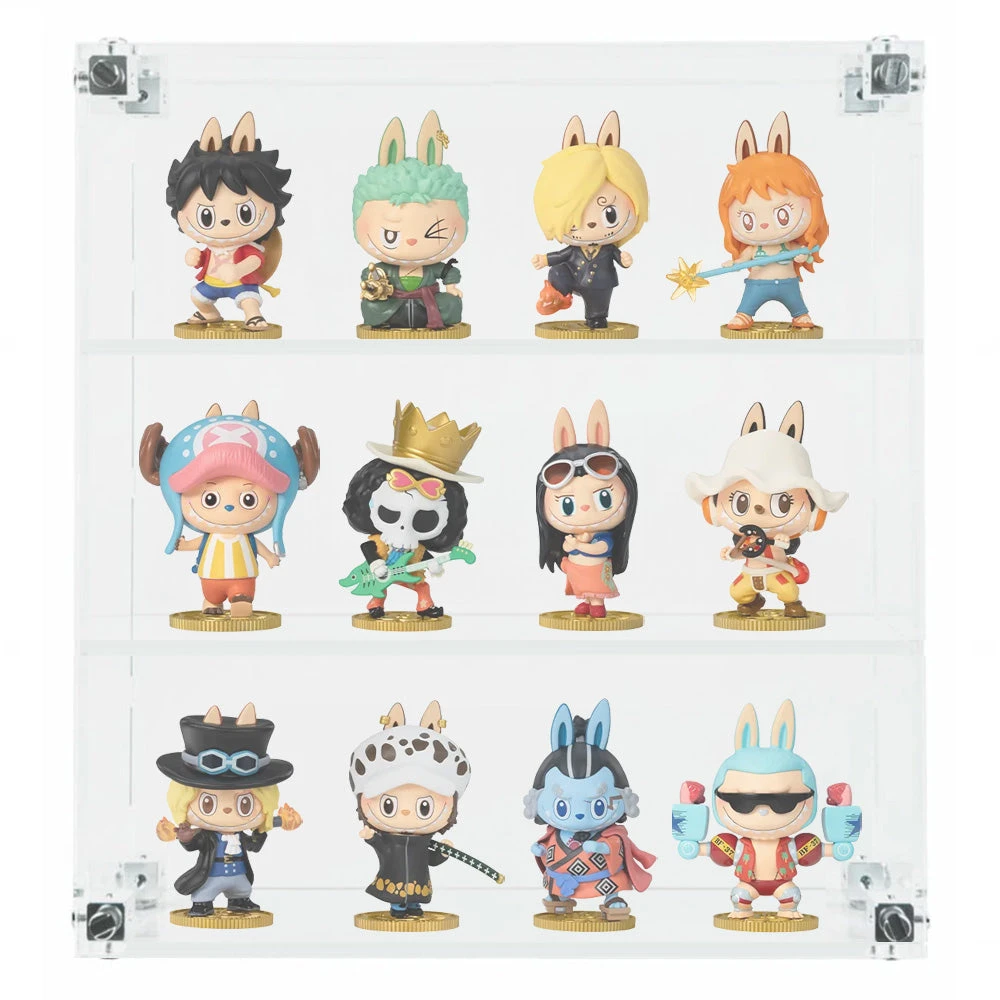 Custom Acrylic Wall Mount Display For POP MART LABUBU Mini Blind Box Figures (3mm Thick, UV Resistant) 13h X 13w X 4d 1 Custom Acrylic Wall Mount Display For POP MART LABUBU Mini Blind Box Figures (3mm Thick, UV Resistant) 13h X 13w X 4d