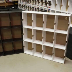 KUBBIE DLX WHITE (3x4) - In Box Display Case For Funko Pops, Wall Mountable & Stackable Pop Shelf (Cardboard) -Displaygeek Shop IMG 6865