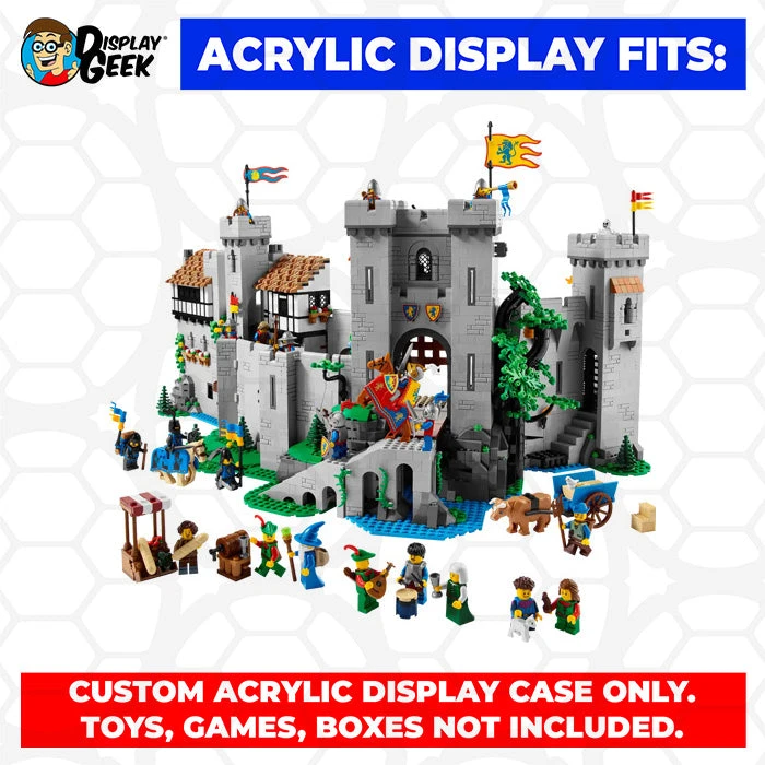 Custom Acrylic Display Case For LEGO Model 10305 - Lion Knights Castle (3mm Thick, UV Resistant) 16h X 21w X 15.5d 10 Custom Acrylic Display Case For LEGO Model 10305 - Lion Knights Castle (3mm Thick, UV Resistant) 16h X 21w X 15.5d - Image 10