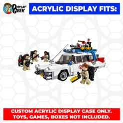 Custom Acrylic Display Case For LEGO Model 21108 - Ghostbusters Ecto-1 (3mm Thick, UV Resistant) 4.8h X 12.3w X 7.3d