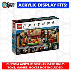 Custom Acrylic Display Case For LEGO Model 21319 - Friends Central Perk (3mm Thick, UV Resistant) 5.5h X 13.5w X 11d 13 Custom Acrylic Display Case For LEGO Model 21319 - Friends Central Perk (3mm Thick, UV Resistant) 5.5h X 13.5w X 11d -Displaygeek Shop LEGO 21319 01
