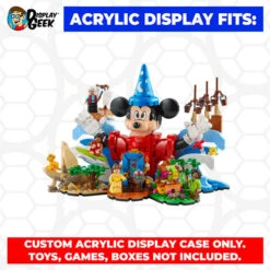 Custom Acrylic Display Case For LEGO Model 21352 - Magic Of Disney (3mm Thick, UV Resistant) 8.25h X 11.75w X 8d -Displaygeek Shop LEGO 21352 02