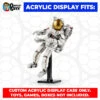 Custom Acrylic Display Case For LEGO Model 31152 - Space Astronaut (3mm Thick, UV Resistant) 13h X 8.5w X 6d