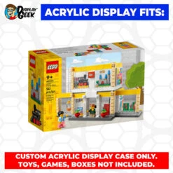Custom Acrylic Display Case For LEGO Model 40574 - LEGO Brand Store (3mm Thick, UV Resistant) 7h X 7w X 7d 18 Custom Acrylic Display Case For LEGO Model 40574 - LEGO Brand Store (3mm Thick, UV Resistant) 7h X 7w X 7d -Displaygeek Shop LEGO 40574 01