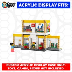Custom Acrylic Display Case For LEGO Model 40574 - LEGO Brand Store (3mm Thick, UV Resistant) 7h X 7w X 7d 19 Custom Acrylic Display Case For LEGO Model 40574 - LEGO Brand Store (3mm Thick, UV Resistant) 7h X 7w X 7d -Displaygeek Shop LEGO 40574 02