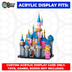 Custom Acrylic Display Case For LEGO Model 40720 - Mini Disney Sleeping Beauty Castle (3mm Thick, UV Resistant) 8.3h X 7w X 5.3d