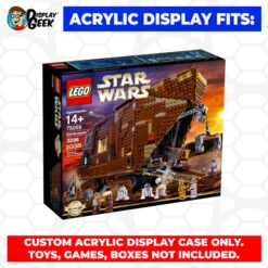 Custom Acrylic Display Case For LEGO Model 75059 - Sandcrawler (3mm Thick, UV Resistant) 11.5h X 20.5w X 10.25d 13 Custom Acrylic Display Case For LEGO Model 75059 - Sandcrawler (3mm Thick, UV Resistant) 11.5h X 20.5w X 10.25d -Displaygeek Shop LEGO 75059 01