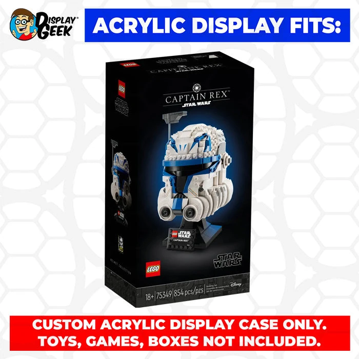 Custom Acrylic Display Case For LEGO Model Star Wars Helmets (3mm Thick, UV Resistant) 10h X 8w X 8d 9 Custom Acrylic Display Case For LEGO Model Star Wars Helmets (3mm Thick, UV Resistant) 10h X 8w X 8d - Image 9