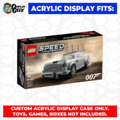 Custom Acrylic Display Case For LEGO Model Speed Champion (3mm Thick, UV Resistant) 3.5h X 8w X 4.5d 18 Custom Acrylic Display Case For LEGO Model Speed Champion (3mm Thick, UV Resistant) 3.5h X 8w X 4.5d -Displaygeek Shop LEGO 76911 01
