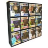KUBBIE DLX BLACK (3x4) - In Box Display Case For Funko Pops, Wall Mountable & Stackable Pop Shelf (Cardboard)