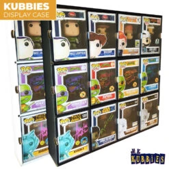 KUBBIE DLX BLACK (3x4) - In Box Display Case For Funko Pops, Wall Mountable & Stackable Pop Shelf (Cardboard) -Displaygeek Shop MK KUBBIES 01 43c8ae74 0679 4438 9aa3 516e84c130d6
