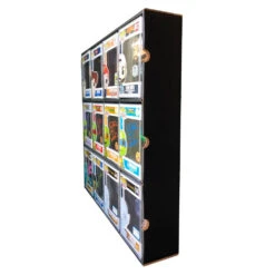 KUBBIE DLX BLACK (3x4) - In Box Display Case For Funko Pops, Wall Mountable & Stackable Pop Shelf (Cardboard) -Displaygeek Shop MK KUBBIES 05