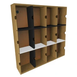 MISFITS KUBBIE DLX (3x4) - In Box Display Case For Funko Pops, Wall Mountable & Stackable Pop Shelf (Cardboard)