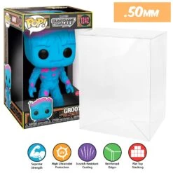 10 INCH SKINNY Pop Protectors For JUMBO Funko (0.50mm Thick, UV & Scratch Resistant) Measurements: 13h X 8.25w X 8.25d 27 10 INCH SKINNY Pop Protectors For JUMBO Funko (0.50mm Thick, UV & Scratch Resistant) Measurements: 13h X 8.25w X 8.25d -Displaygeek Shop New 10 inch Pop Protector