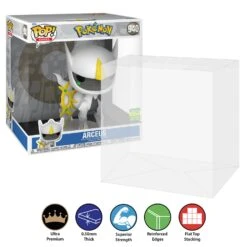10 INCH WIDE DEEP Pop Protectors For GIANT Funko (0.50mm Thick) 13h X 12w X 8.5d 23 10 INCH WIDE DEEP Pop Protectors For GIANT Funko (0.50mm Thick) 13h X 12w X 8.5d -Displaygeek Shop New 10 inch Wide Arceus Pop Protector