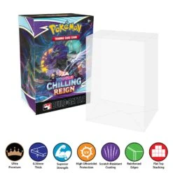 POKEMON TCG Single Build & Battle Box Protectors (0.50mm Thick, UV & Scratch Resistant) 4.25h X 3w X 2d