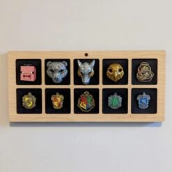 Enamel Pin Display (2" Wide X 2" High Slots) Fits Standard Pins (Choose Color And Size) -Displaygeek Shop PXL 20221130 185845077 2