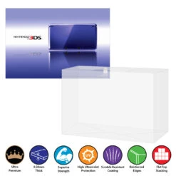 Plastic Protector For NINTENDO 3DS Video Game Console Box (0.50mm Thick, UV & Scratch Resistant)