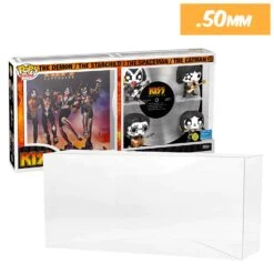 POP ALBUMS DELUXE Pop Protectors For Funko (0.50mm Thick) 12.25h X 23.25w X 4d 24 POP ALBUMS DELUXE Pop Protectors For Funko (0.50mm Thick) 12.25h X 23.25w X 4d -Displaygeek Shop Pop Albums Deluxe KISS Destroy Protector