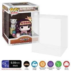 POP DELUXE TALL Pop Protectors For Funko (0.50mm Thick, UV & Scratch Resistant) 7h X 5.5w X 5d 14 POP DELUXE TALL Pop Protectors For Funko (0.50mm Thick, UV & Scratch Resistant) 7h X 5.5w X 5d -Displaygeek Shop Pop Deluxe Alluka Zoldyck 1728 Pop Protector