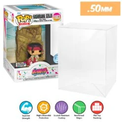 POP DELUXE HOKAGE Pop Protectors For Funko (0.50mm Thick, UV & Scratch Resistant) 10h X 7.5w X 6.75d -Displaygeek Shop Pop Deluxe Hokage Hashirama Protector