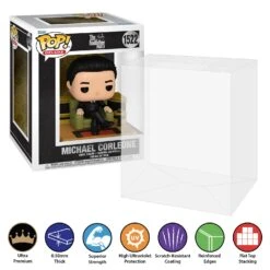 **PRE-ORDER ETA SEPTEMBER** POP DELUXE TALL Pop Protectors For Funko (0.50mm Thick, UV & Scratch Resistant) 7h X 5.5w X 5d 16 **PRE-ORDER ETA SEPTEMBER** POP DELUXE TALL Pop Protectors For Funko (0.50mm Thick, UV & Scratch Resistant) 7h X 5.5w X 5d -Displaygeek Shop Pop Deluxe Michael Corleone 1522 Pop Protector 1