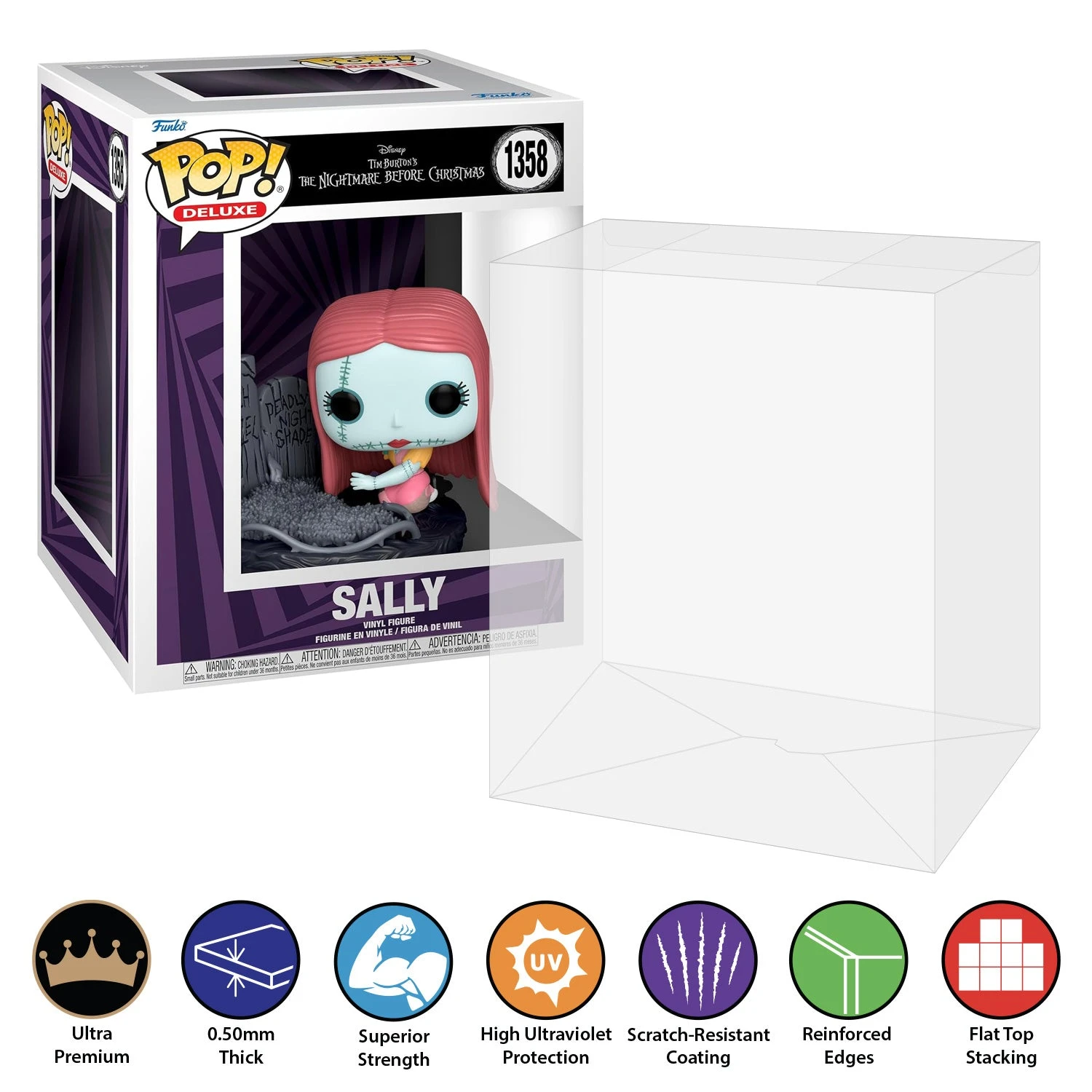 **PRE-ORDER ETA SEPTEMBER** POP DELUXE TALL Pop Protectors For Funko (0.50mm Thick, UV & Scratch Resistant) 7h X 5.5w X 5d 8 **PRE-ORDER ETA SEPTEMBER** POP DELUXE TALL Pop Protectors For Funko (0.50mm Thick, UV & Scratch Resistant) 7h X 5.5w X 5d - Image 8