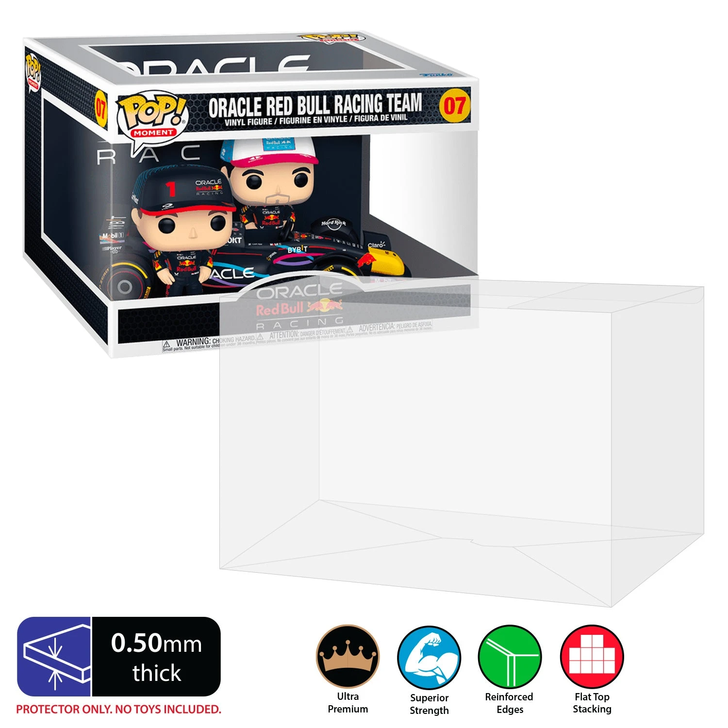 POP RIDES (ORVILLE/ORACLE) Pop Protectors For Funko (0.50mm Thick) 7.25h X 10.75w X 8.125d 1 POP RIDES (ORVILLE/ORACLE) Pop Protectors For Funko (0.50mm Thick) 7.25h X 10.75w X 8.125d