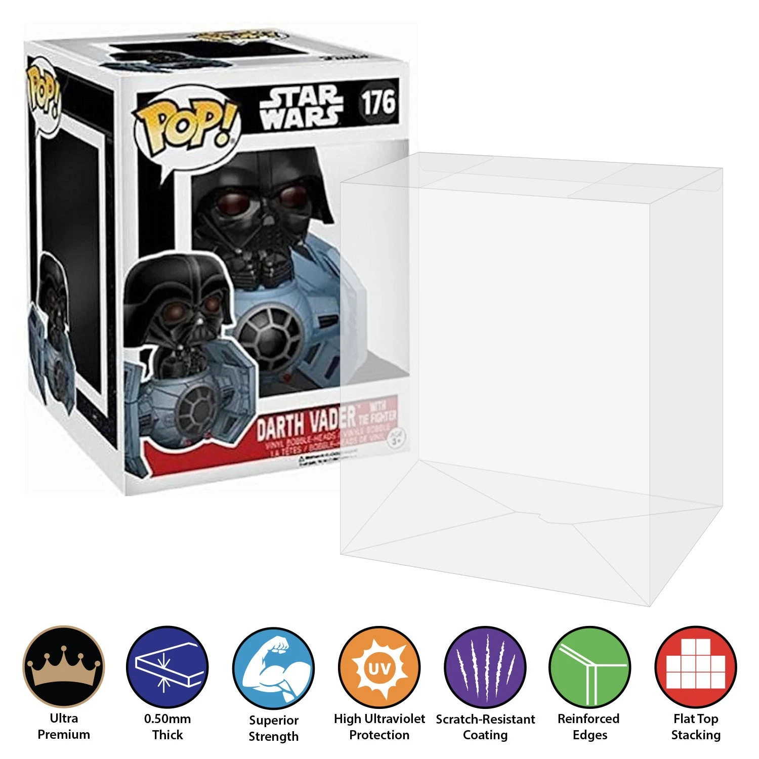 POP DELUXE TALL Pop Protectors For Funko (0.50mm Thick, UV & Scratch Resistant) 7h X 5.5w X 5d 9 POP DELUXE TALL Pop Protectors For Funko (0.50mm Thick, UV & Scratch Resistant) 7h X 5.5w X 5d - Image 9
