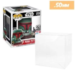 POP RIDES (BOBA FETT) Pop Protectors For Funko (0.50mm Thick) 7h X 6w X 6d