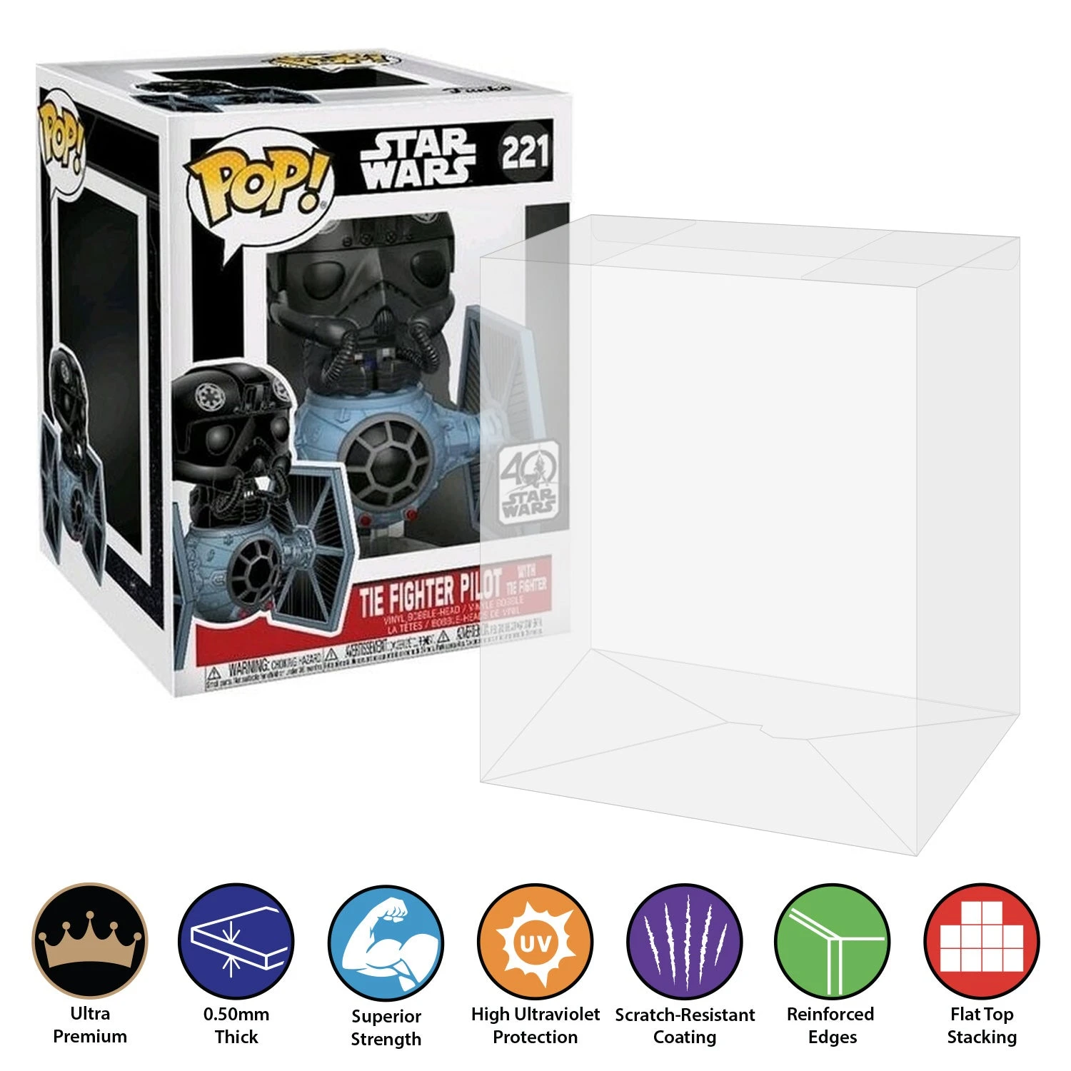 POP DELUXE TALL Pop Protectors For Funko (0.50mm Thick, UV & Scratch Resistant) 7h X 5.5w X 5d 10 POP DELUXE TALL Pop Protectors For Funko (0.50mm Thick, UV & Scratch Resistant) 7h X 5.5w X 5d - Image 10
