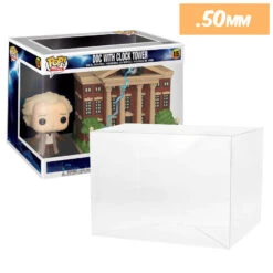 POP MOVIE MOMENTS Pop Protectors For Funko (0.50mm Thick, UV & Scratch Resistant) 7.5h X 10w X 5.75d 27 POP MOVIE MOMENTS Pop Protectors For Funko (0.50mm Thick, UV & Scratch Resistant) 7.5h X 10w X 5.75d -Displaygeek Shop Pop Town Doc with Clock Tower Protectors
