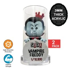 SODA STANDS Acrylic Cases For Funko Soda Vinyl Collectible Figures, 3mm Thick UV Resistant