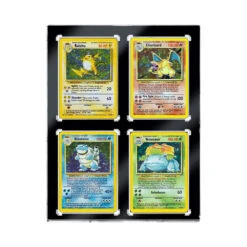 4-Card Wall Mount Display Case For 35pt Trading Cards (UV ONE-TOUCH Magnetic Holder)