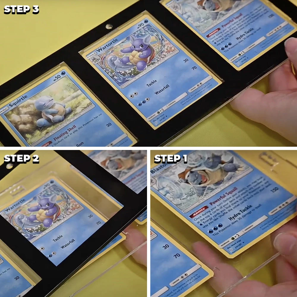 4-Card Wall Mount Display Case For 35pt Trading Cards (UV ONE-TOUCH Magnetic Holder) 2 4-Card Wall Mount Display Case For 35pt Trading Cards (UV ONE-TOUCH Magnetic Holder) - Image 2