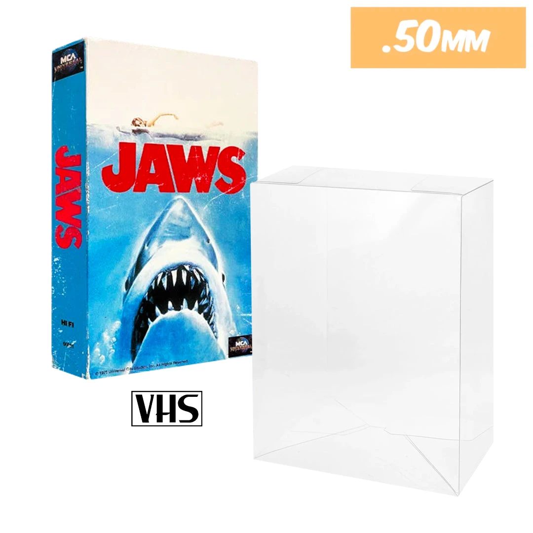 VHS Case Protectors, Standard Size (0.50mm Thick, UV & Scratch Resistant) 1 VHS Case Protectors, Standard Size (0.50mm Thick, UV & Scratch Resistant)