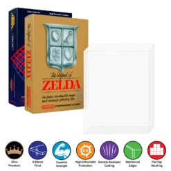 Plastic Protector For NES Video Game Box (0.50mm Thick, UV & Scratch Resistant) 5h X 7w X 0.75d