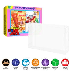 Plastic Protector For SUPER FAMICOM Video Game Box (0.50mm Thick, UV & Scratch Resistant)