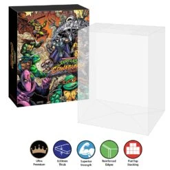 Plastic Protector For TMNT COWABUNGA COLLECTION SE Video Game Box (0.50mm Thick)