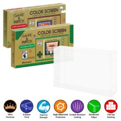 Plastic Protector For NEW Nintendo GAME & WATCH Boxes (0.50mm Thick, UV & Scratch Resistant)