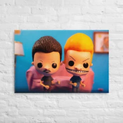 Beavis & Butthead Funko Pop Photography Giant Canvas By UrbanRoxStarr