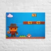 8-Bit Freddy Kreuger Funko Pop Photography Giant Canvas By UrbanRoxStarr