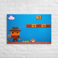 8-Bit Freddy Kreuger Funko Pop Photography Giant Canvas By UrbanRoxStarr
