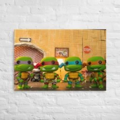 Teenage Mutant Ninja Turtles Funko Pop Photography Giant Canvas By UrbanRoxStarr
