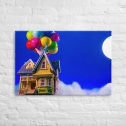 UP House Funko Pop Photography Giant Canvas By UrbanRoxStarr