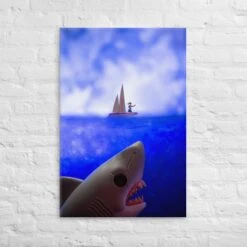 Jaws Funko Pop Photography Giant Canvas By UrbanRoxStarr